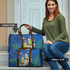 New Zealand Kakapo Christmas Travel Bag Owl Parrot Santa Sliver Fern Manuka - Blue - Aussie Hoodie