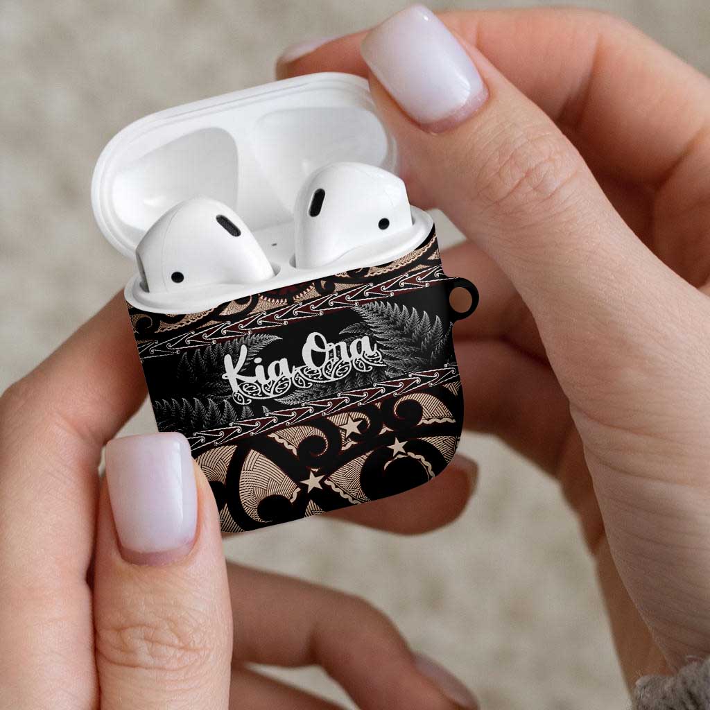 Kia Ora New Zealand AirPods Case Aotearoa Proud Maori Silver Fern - Aussie Hoodie