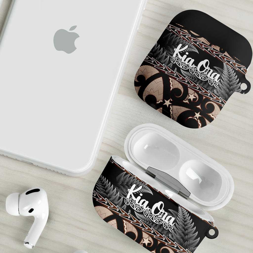 Kia Ora New Zealand AirPods Case Aotearoa Proud Maori Silver Fern - Aussie Hoodie