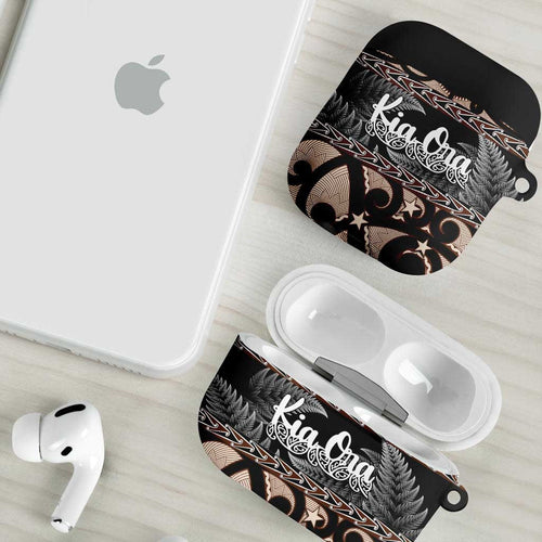 Kia Ora New Zealand AirPods Case Aotearoa Proud Maori Silver Fern - Aussie Hoodie