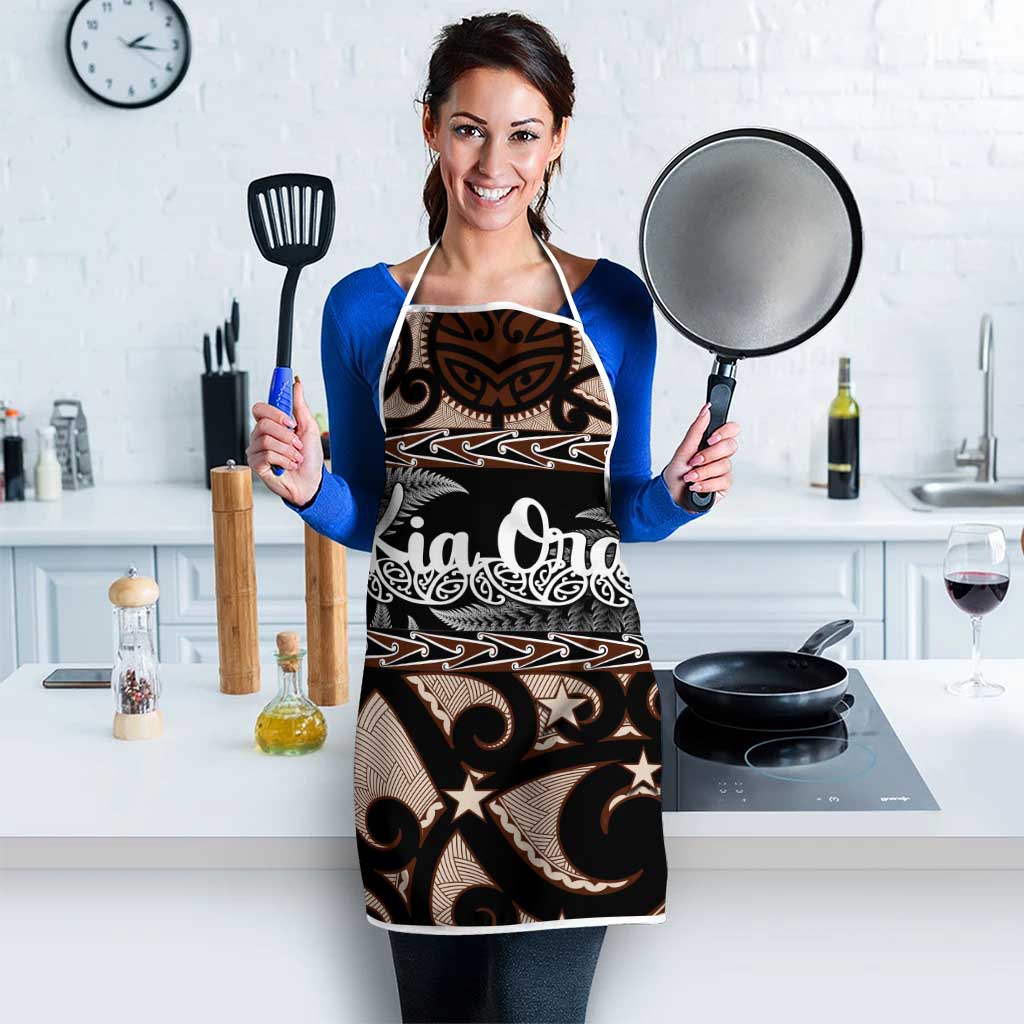 Kia Ora New Zealand Apron Aotearoa Proud Maori Silver Fern - Aussie Hoodie