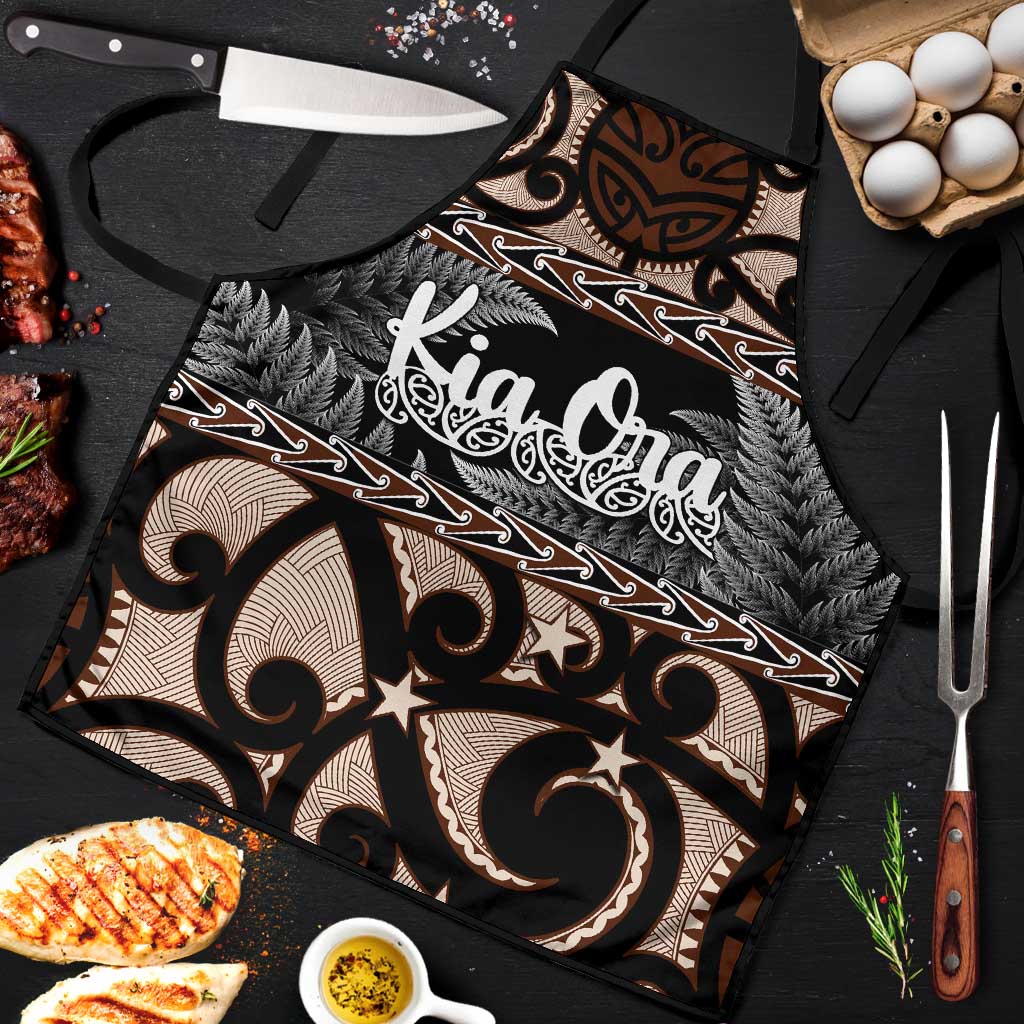 Kia Ora New Zealand Apron Aotearoa Proud Maori Silver Fern - Aussie Hoodie