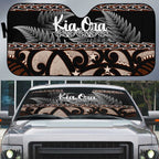 Kia Ora New Zealand Auto Sun Shade Aotearoa Proud Maori Silver Fern - Aussie Hoodie