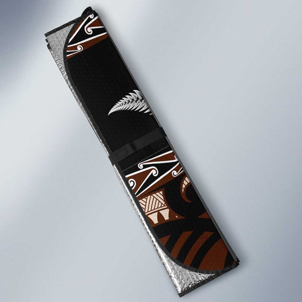 Kia Ora New Zealand Auto Sun Shade Aotearoa Proud Maori Silver Fern - Aussie Hoodie