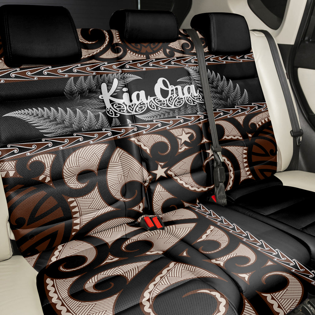 kia-ora-new-zealand-back-car-seat-cover-aotearoa-proud-maori-with-silver-fern