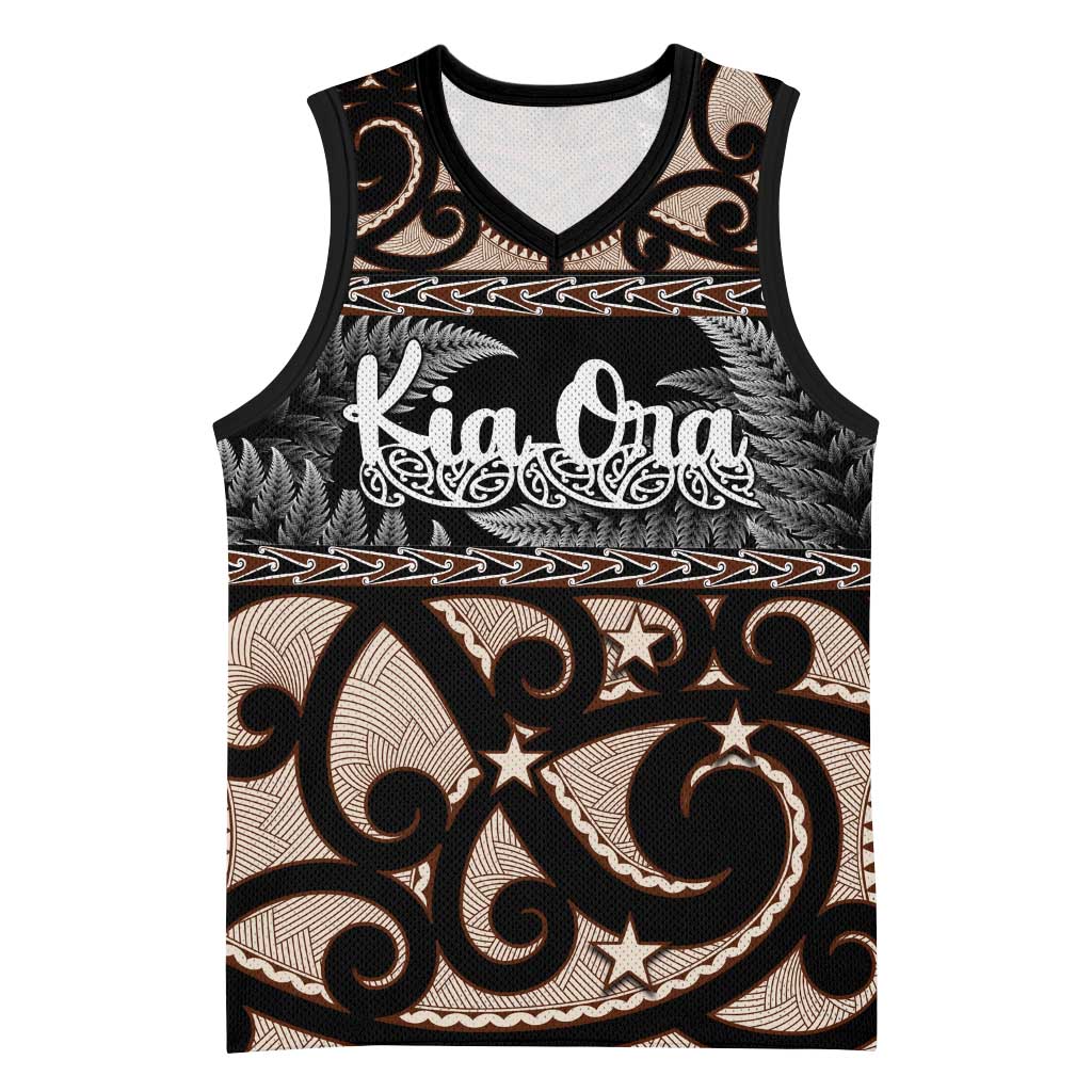Kia Ora New Zealand Basketball Jersey Aotearoa Proud Maori Silver Fern - Aussie Hoodie