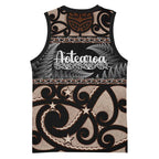 Kia Ora New Zealand Basketball Jersey Aotearoa Proud Maori Silver Fern - Aussie Hoodie