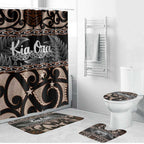Kia Ora New Zealand Bathroom Set Aotearoa Proud Maori Silver Fern - Aussie Hoodie