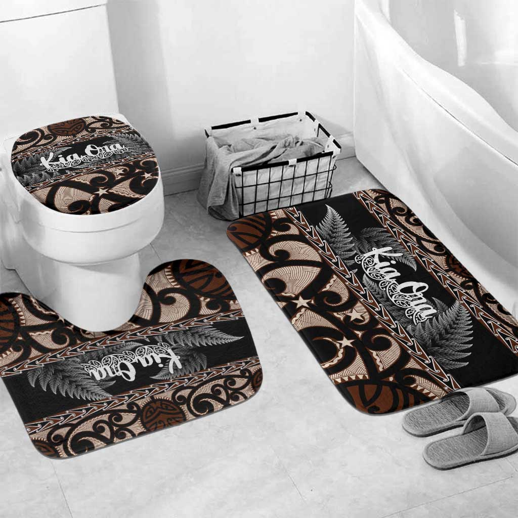 Kia Ora New Zealand Bathroom Set Aotearoa Proud Maori Silver Fern - Aussie Hoodie