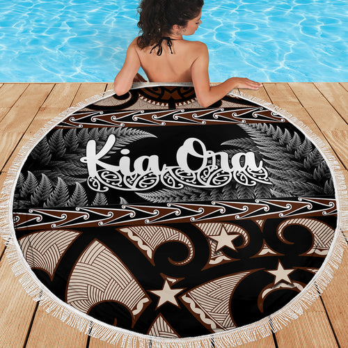 kia-ora-new-zealand-beach-blanket-aotearoa-proud-maori-with-silver-fern