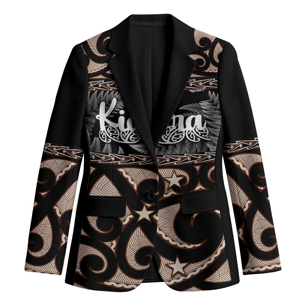 Kia Ora New Zealand Blazer Aotearoa Proud Maori Silver Fern - Aussie Hoodie