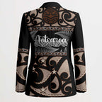 Kia Ora New Zealand Blazer Aotearoa Proud Maori Silver Fern - Aussie Hoodie