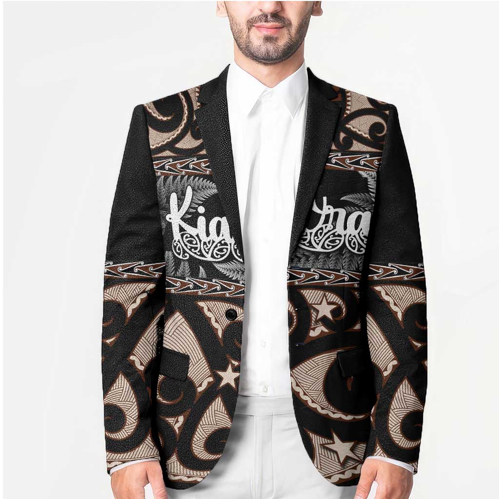 Kia Ora New Zealand Blazer Aotearoa Proud Maori Silver Fern - Aussie Hoodie