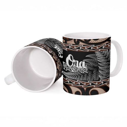 Kia Ora New Zealand Ceramic Mug Aotearoa Proud Maori Silver Fern - Aussie Hoodie