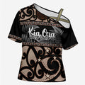 Kia Ora New Zealand Cross Shoulder Shirt Aotearoa Proud Maori Silver Fern - Aussie Hoodie