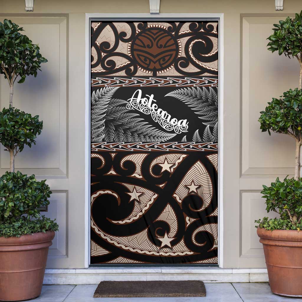 Kia Ora New Zealand Door Cover Aotearoa Proud Maori Silver Fern - Aussie Hoodie