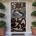 Kia Ora New Zealand Door Cover Aotearoa Proud Maori Silver Fern - Aussie Hoodie