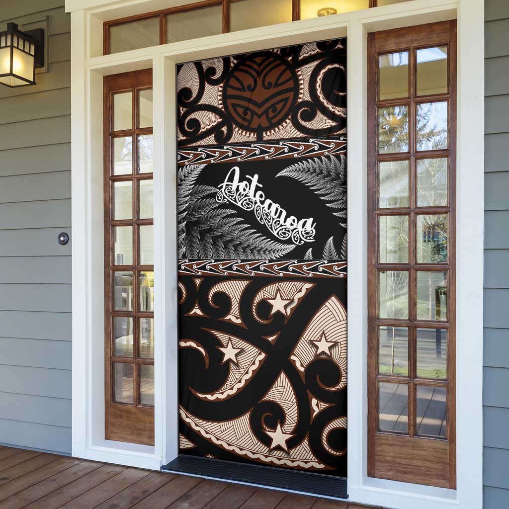 Kia Ora New Zealand Door Cover Aotearoa Proud Maori Silver Fern - Aussie Hoodie