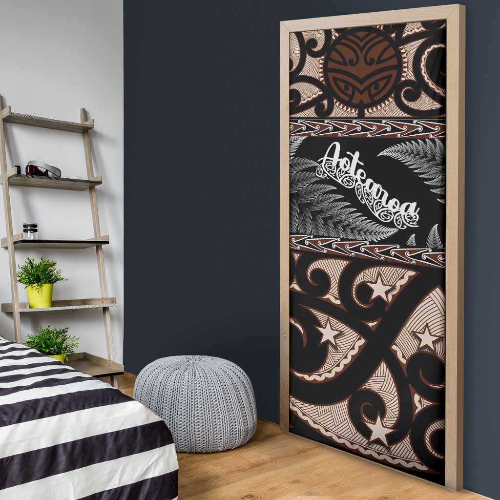 Kia Ora New Zealand Door Cover Aotearoa Proud Maori Silver Fern - Aussie Hoodie