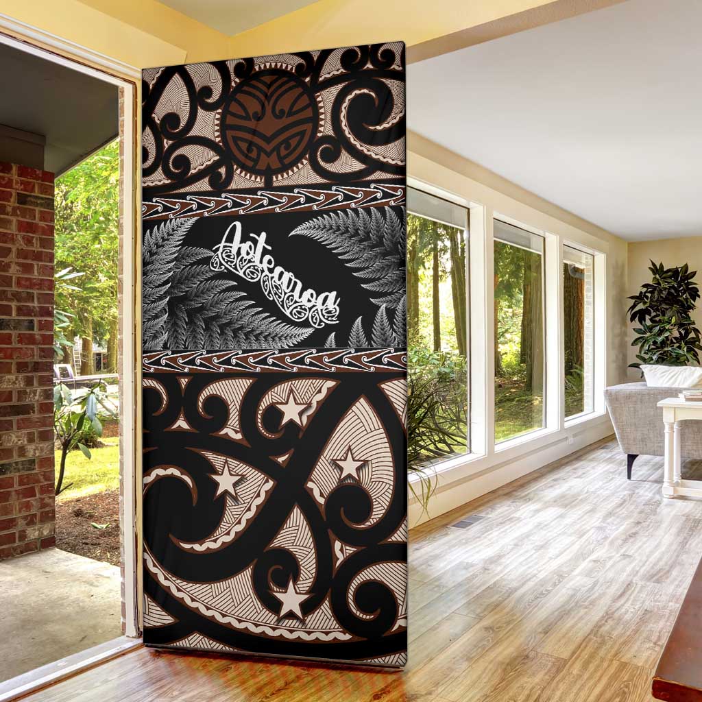 Kia Ora New Zealand Door Cover Aotearoa Proud Maori Silver Fern - Aussie Hoodie