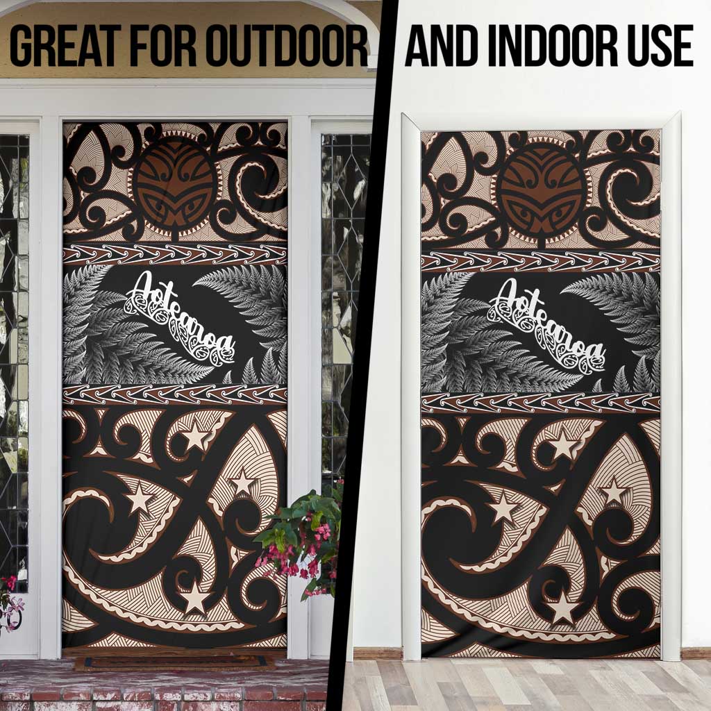 Kia Ora New Zealand Door Cover Aotearoa Proud Maori Silver Fern - Aussie Hoodie