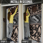 Kia Ora New Zealand Door Cover Aotearoa Proud Maori Silver Fern - Aussie Hoodie