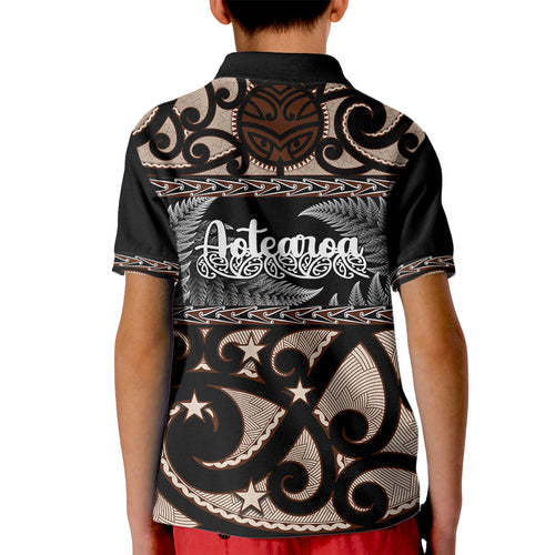 kia-ora-new-zealand-kid-polo-shirt-aotearoa-proud-maori-with-silver-fern