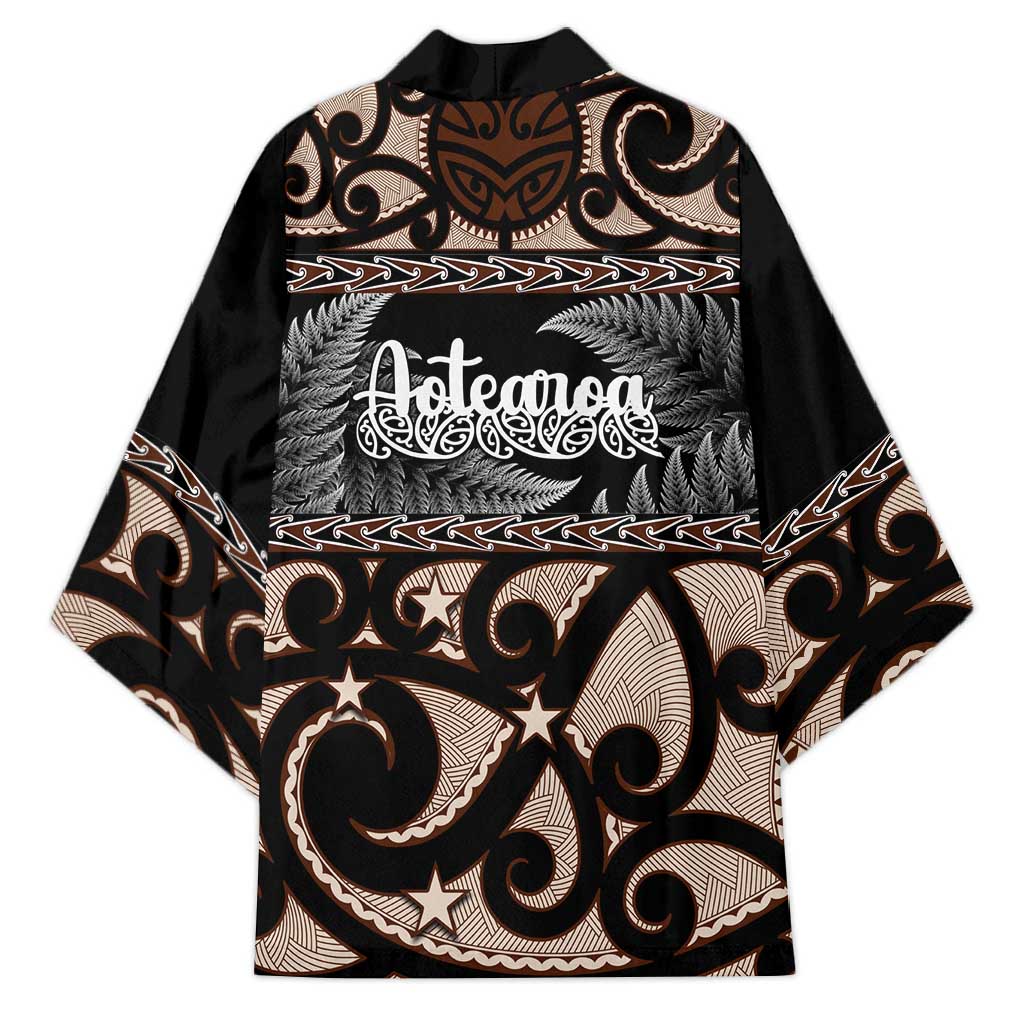 Kia Ora New Zealand Kimono Aotearoa Proud Maori Silver Fern - Aussie Hoodie