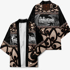 Kia Ora New Zealand Kimono Aotearoa Proud Maori Silver Fern - Aussie Hoodie