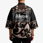 Kia Ora New Zealand Kimono Aotearoa Proud Maori Silver Fern - Aussie Hoodie