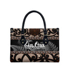 Kia Ora New Zealand Leather Bag Aotearoa Proud Maori Silver Fern - Aussie Hoodie