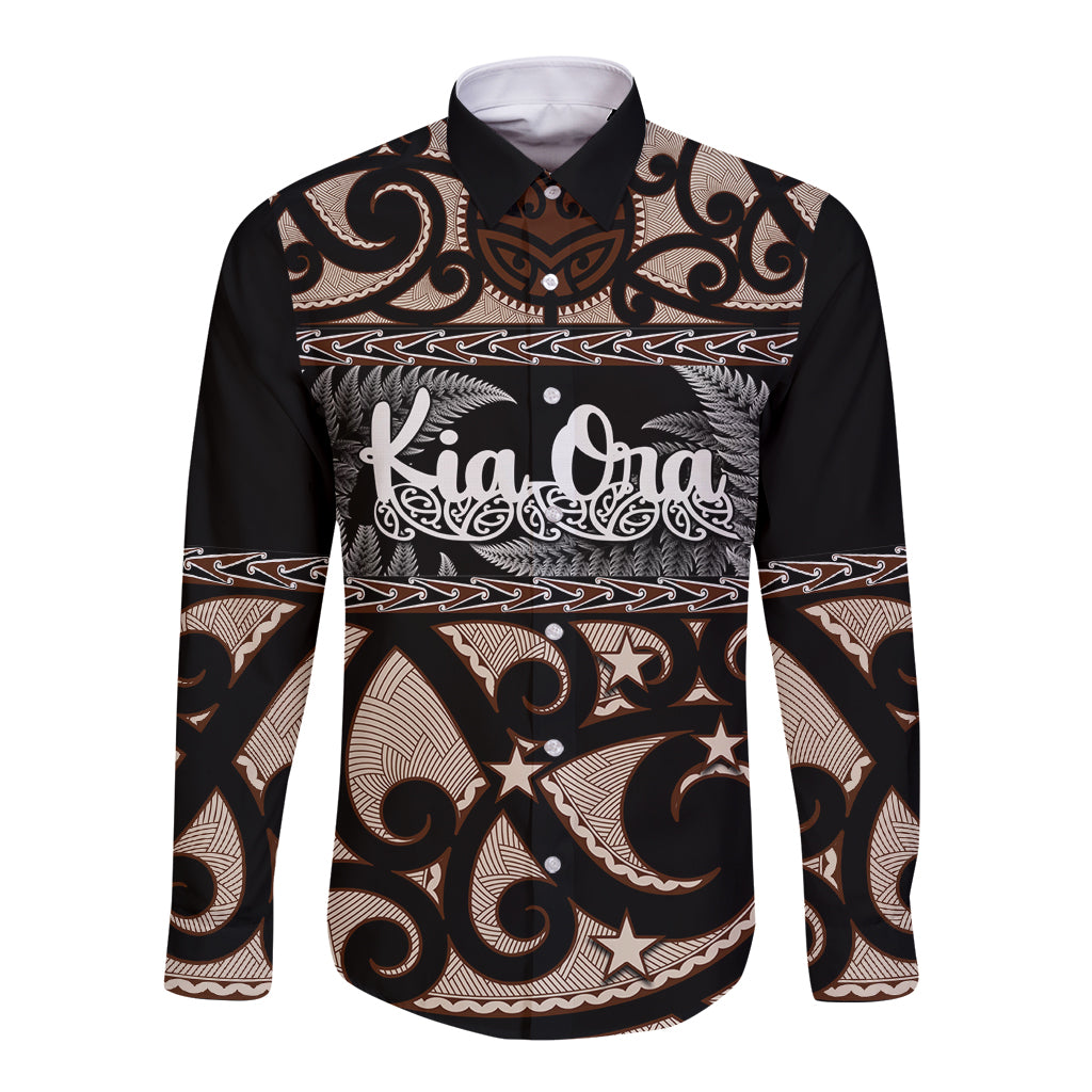 kia-ora-new-zealand-long-sleeve-button-shirt-aotearoa-proud-maori-with-silver-fern