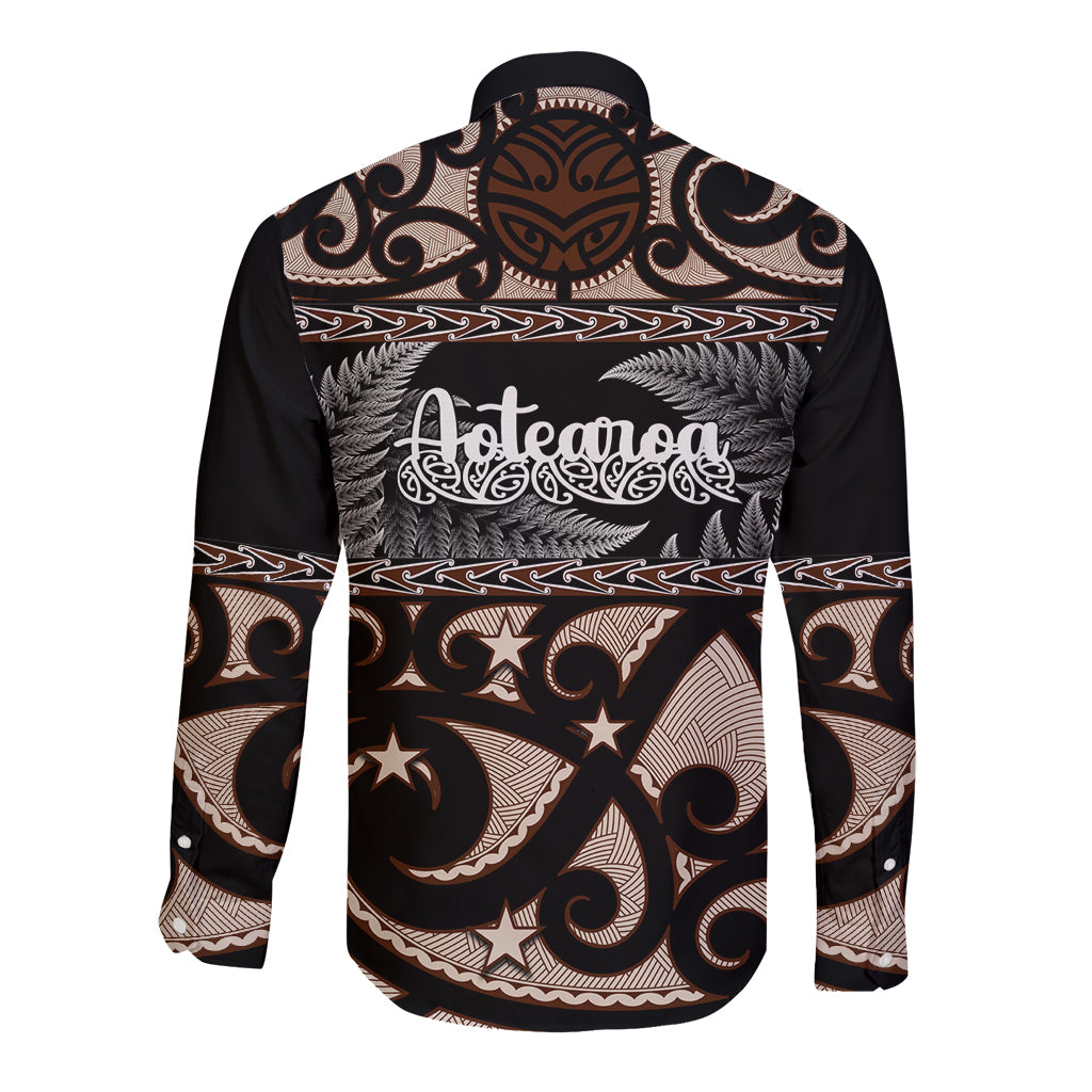 kia-ora-new-zealand-long-sleeve-button-shirt-aotearoa-proud-maori-with-silver-fern