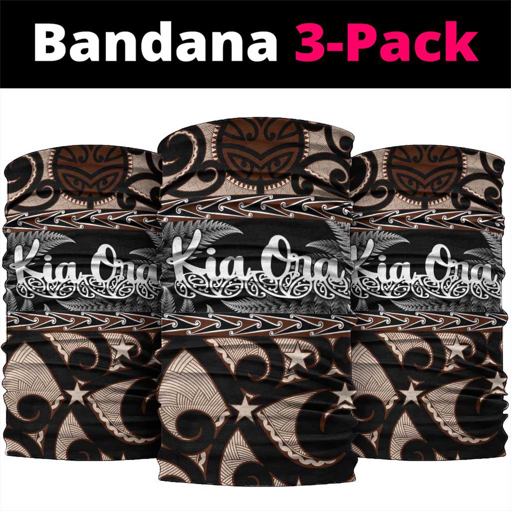 Kia Ora New Zealand Neck Gaiter Aotearoa Proud Maori Silver Fern - Aussie Hoodie