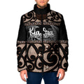 Kia Ora New Zealand Padded Jacket Aotearoa Proud Maori Silver Fern - Aussie Hoodie