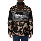 Kia Ora New Zealand Padded Jacket Aotearoa Proud Maori Silver Fern - Aussie Hoodie