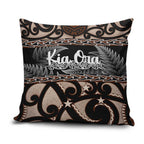 Kia Ora New Zealand Pillow Cover Aotearoa Proud Maori Silver Fern - Aussie Hoodie