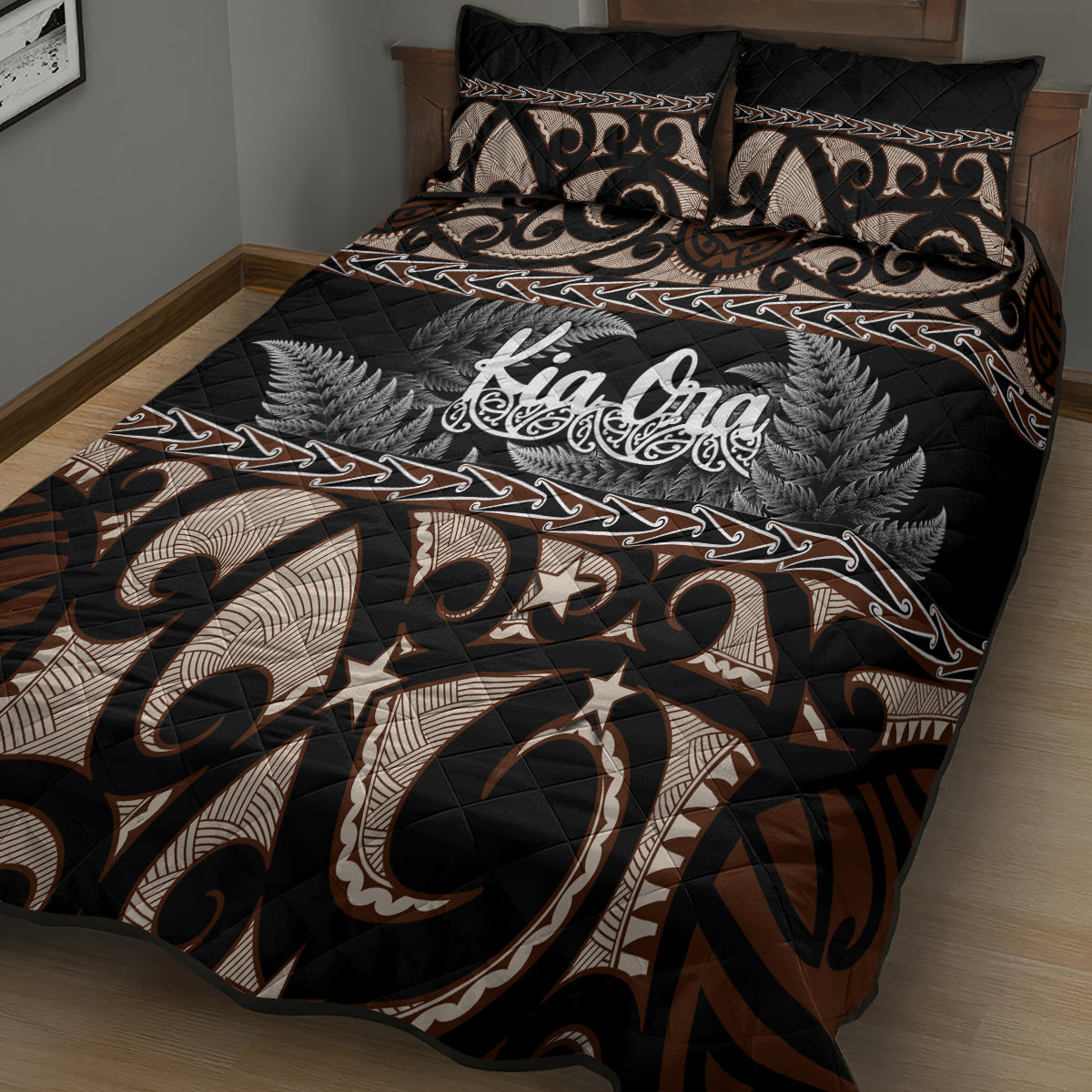 kia-ora-new-zealand-quilt-bed-set-aotearoa-proud-maori-with-silver-fern
