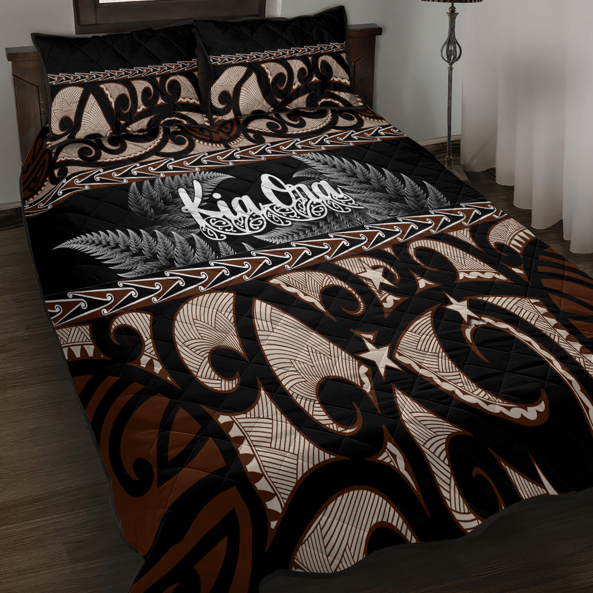 kia-ora-new-zealand-quilt-bed-set-aotearoa-proud-maori-with-silver-fern