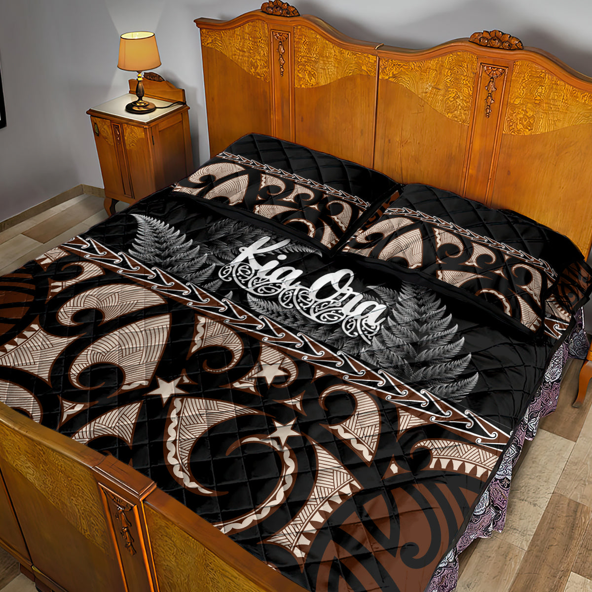 kia-ora-new-zealand-quilt-bed-set-aotearoa-proud-maori-with-silver-fern