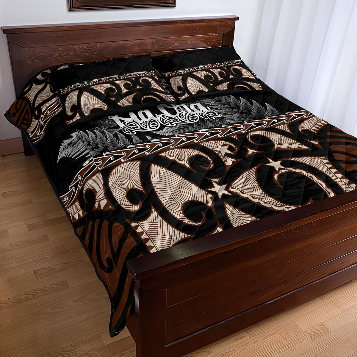 kia-ora-new-zealand-quilt-bed-set-aotearoa-proud-maori-with-silver-fern
