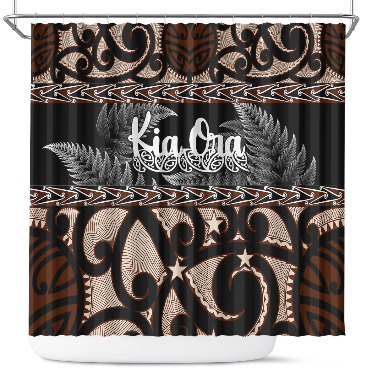 kia-ora-new-zealand-shower-curtain-aotearoa-proud-maori-with-silver-fern