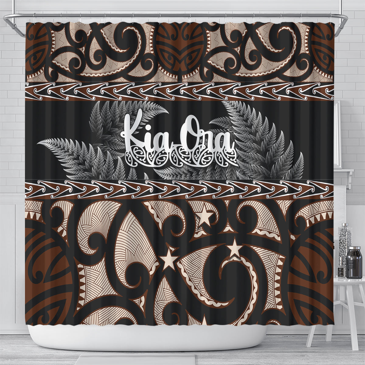 kia-ora-new-zealand-shower-curtain-aotearoa-proud-maori-with-silver-fern