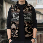 Kia Ora New Zealand Sleeveless Puffer Jacket Aotearoa Proud Maori Silver Fern - Aussie Hoodie