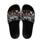 Kia Ora New Zealand Slide Sandals Aotearoa Proud Maori Silver Fern - Aussie Hoodie