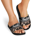 Kia Ora New Zealand Slide Sandals Aotearoa Proud Maori Silver Fern - Aussie Hoodie