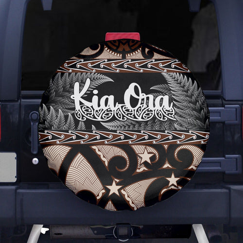 kia-ora-new-zealand-spare-tire-cover-aotearoa-proud-maori-with-silver-fern
