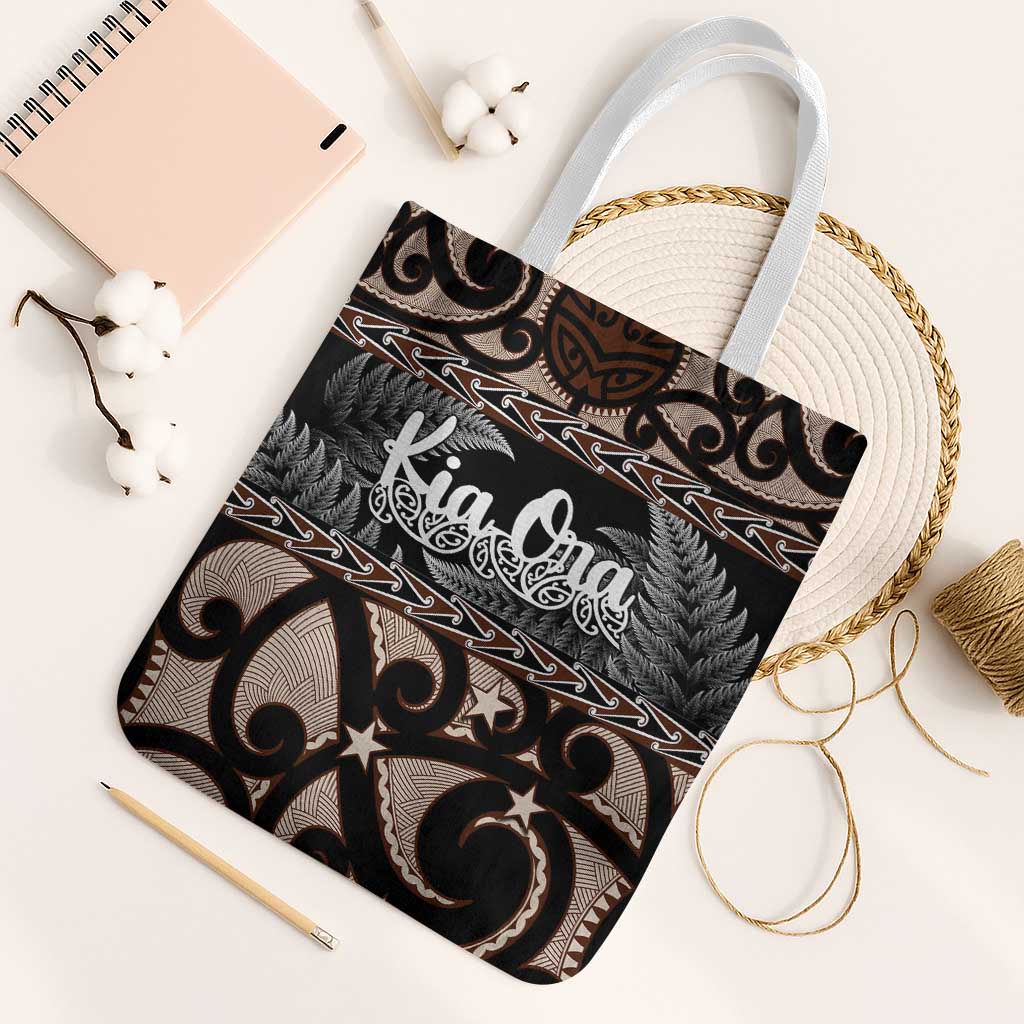 Kia Ora New Zealand Tote Bag Aotearoa Proud Maori Silver Fern - Aussie Hoodie