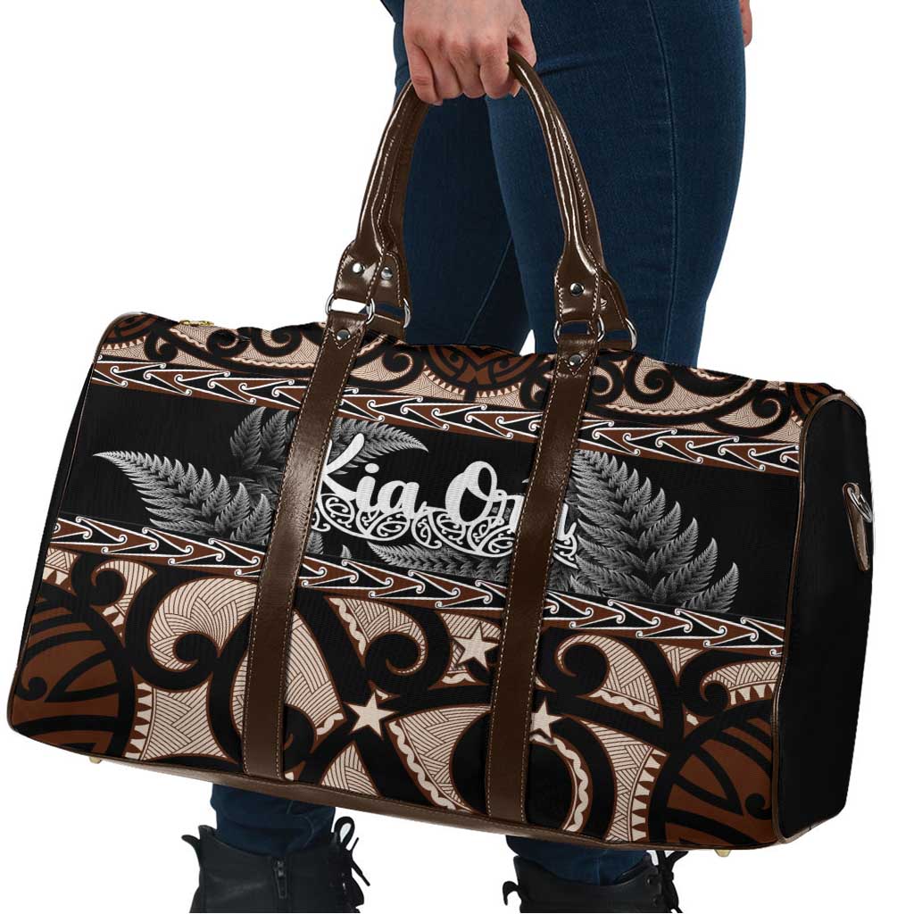 Kia Ora New Zealand Travel Bag Aotearoa Proud Maori Silver Fern - Aussie Hoodie