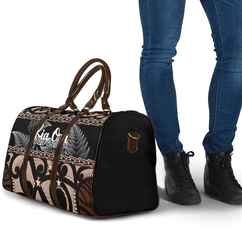 Kia Ora New Zealand Travel Bag Aotearoa Proud Maori Silver Fern - Aussie Hoodie